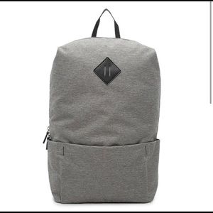 NEW Grey/black Canvas Travel Backpack